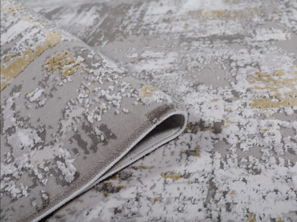 Atlas Halı Motto TT04A Gri Sarı Klasik Dokuma Taban Halı