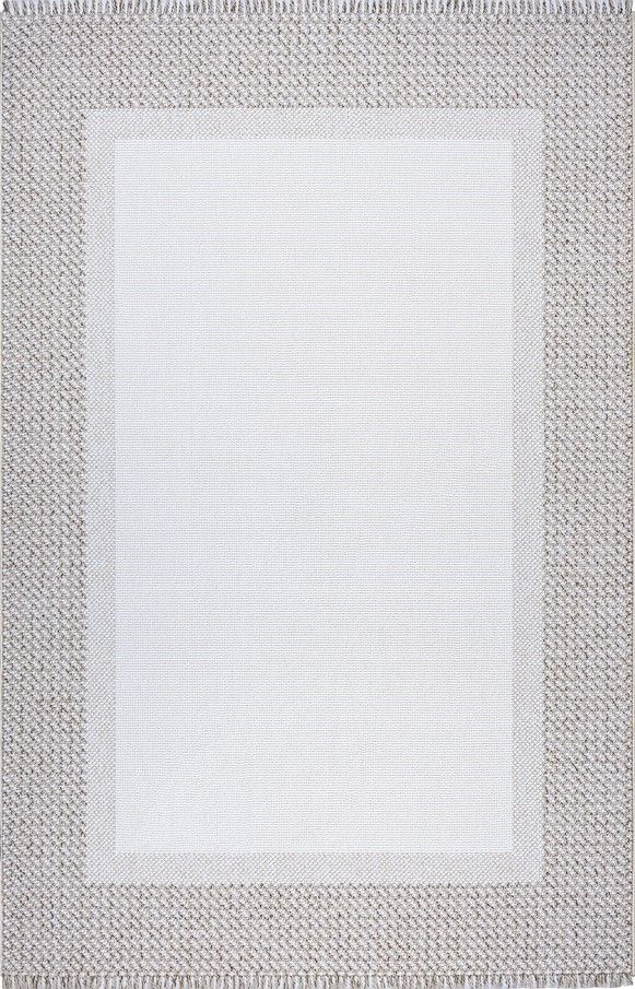 Sanat Halı Lora Plus Serisi 3749 Bej Yumuşak Dokulu İskandinav Hav Toz Vermeyen Halı