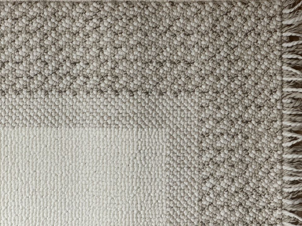 Sanat Halı Lora Plus Serisi 3749 Bej Yumuşak Dokulu İskandinav Hav Toz Vermeyen Halı