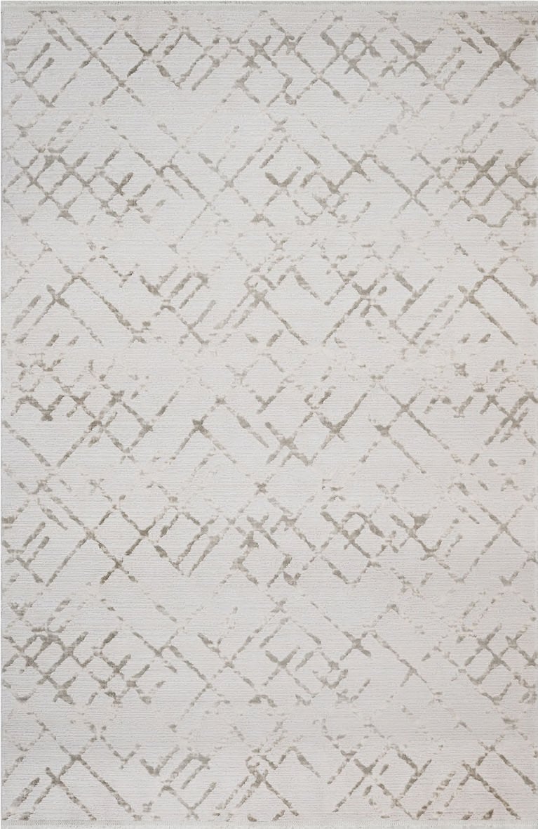 Luxess Halı Moda 1098 Beyaz Akrilik Modern Şık Yüksek Kaliteli Halı