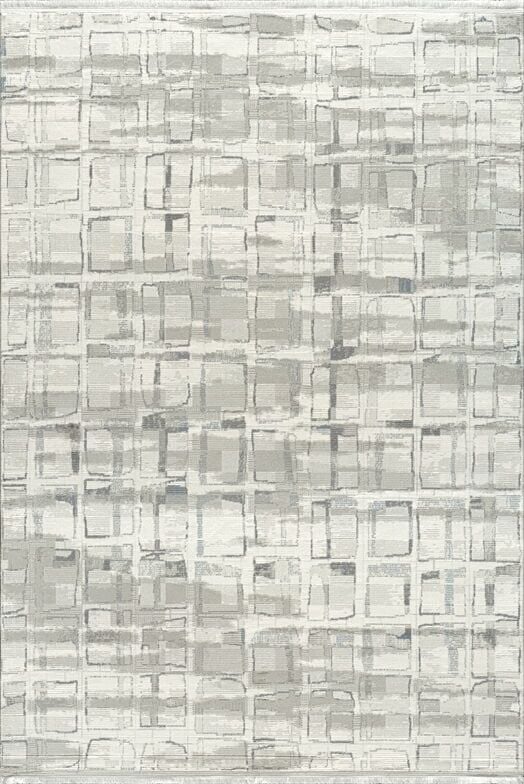 Atlas Halı Seren NF10A Gri Krem Yumuşak Dokulu Akrilik Ile Üretilen Üst Kalite Makine Dokuması Halı