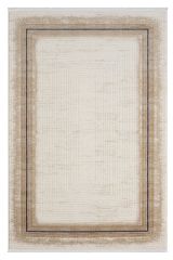 Seyran Halı Asya 526 Mavi Akrilik Çerçeveli Dokuma Taban Saçaklı Modern Şık Halı