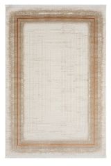 Seyran Halı Asya 526 Terra Akrilik Çerçeveli Dokuma Taban Saçaklı Modern Şık Halı