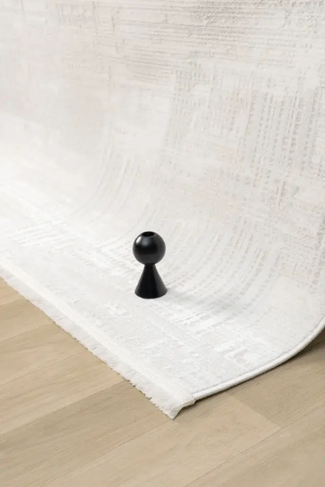 Seyran Halı Sahra 15503 Kemik Akrilik Pamuk Taban Modern Şık Halı