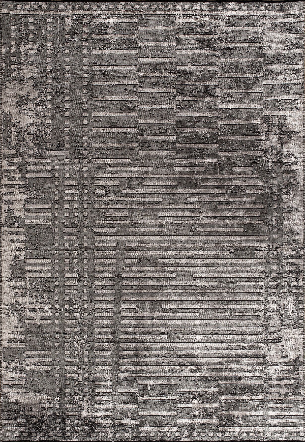 Pierre Cardin Halı Azur UZ01A Gri Pamuk Akrilik Yumuşak Dokulu Modern Kilim Halı