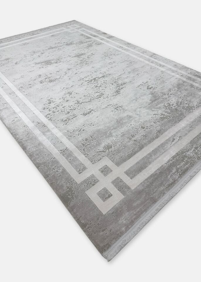 Pierre Cardin Halı Monet MT18B Gri Modern Desenli Şık Makine Dokuması Halı