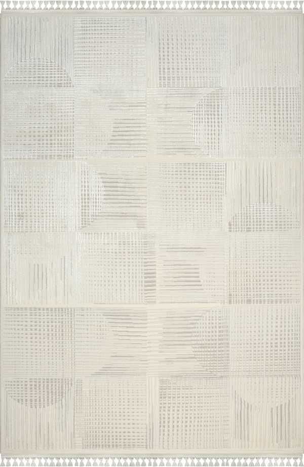 Sanat Halı Delüks 3850 Gri Akrilik Polyester Yüksek Kalite Modern Halı