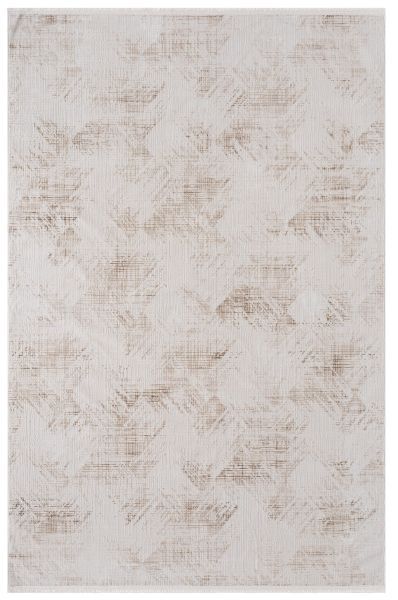 Luxess Halı Aura 415 Vizon Polyester Modern Şık Yumuşak Dokulu Yolluk