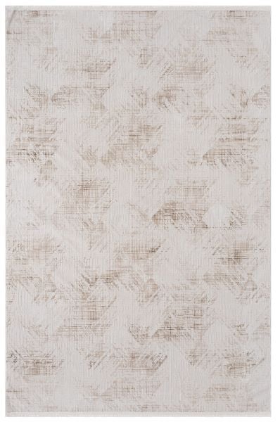 Luxess Halı Aura 415 Vizon Polyester Modern Şık Yumuşak Dokulu Yolluk