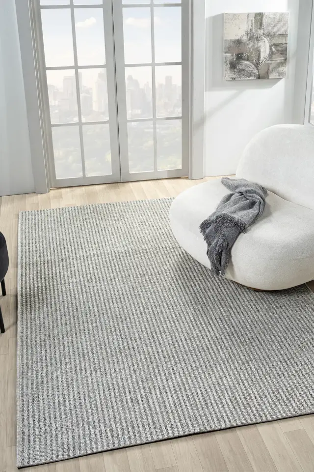 Seyran Halı Bombay 666 Gri Kolay Temizlenen Hav Toz Vermez Hasır Dokulu Sisal Halı