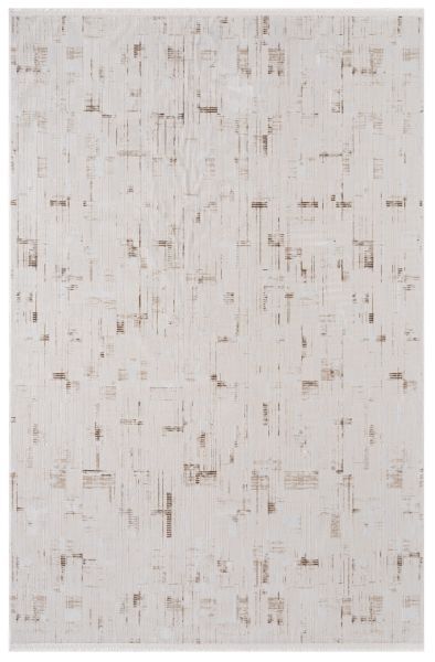 Luxess Halı Aura 417 Vizon Polyester Modern Şık Yumuşak Dokulu Yolluk