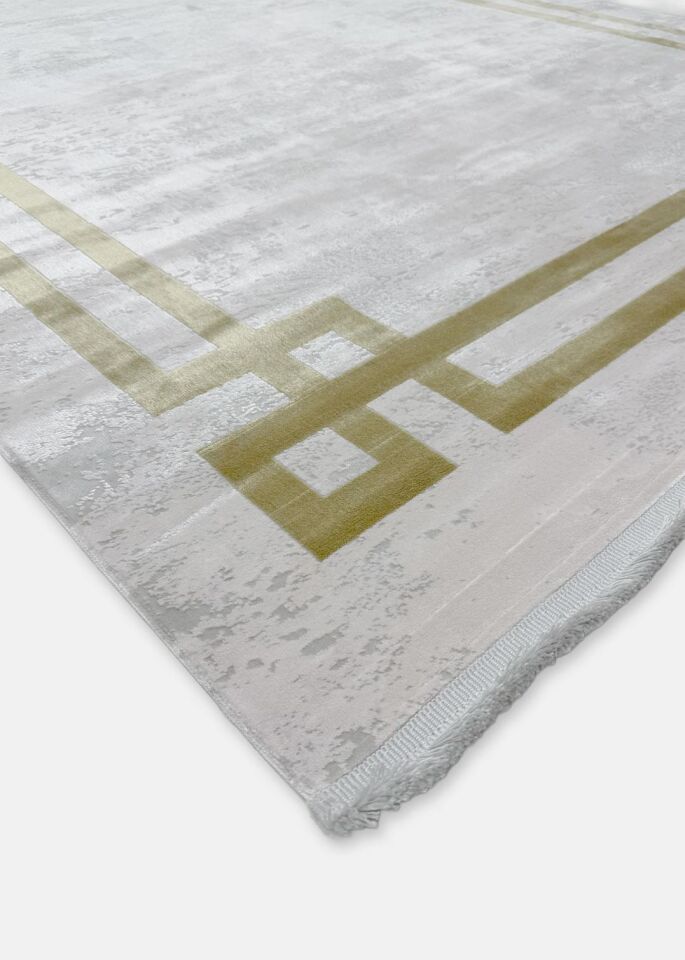 Pierre Cardin Halı Monet MT18C Sarı Modern Desenli Şık Makine Dokuması Halı