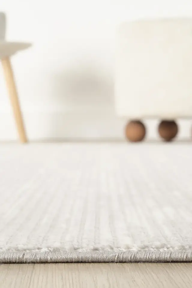 Seyran Halı Asya 528 Gri Akrilik Dokuma Taban Saçaklı Modern Şık Halı