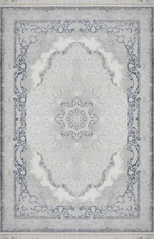 Sanat Halı Gravita 3874 Gri Akrilik Polyester Yüksek Kalite Dokuma Taban Modern Şık Halı