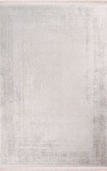 Nexus Halı Olympia 4047 Krem Akrilik Saçaklı Çerçeveli Klasik Halı