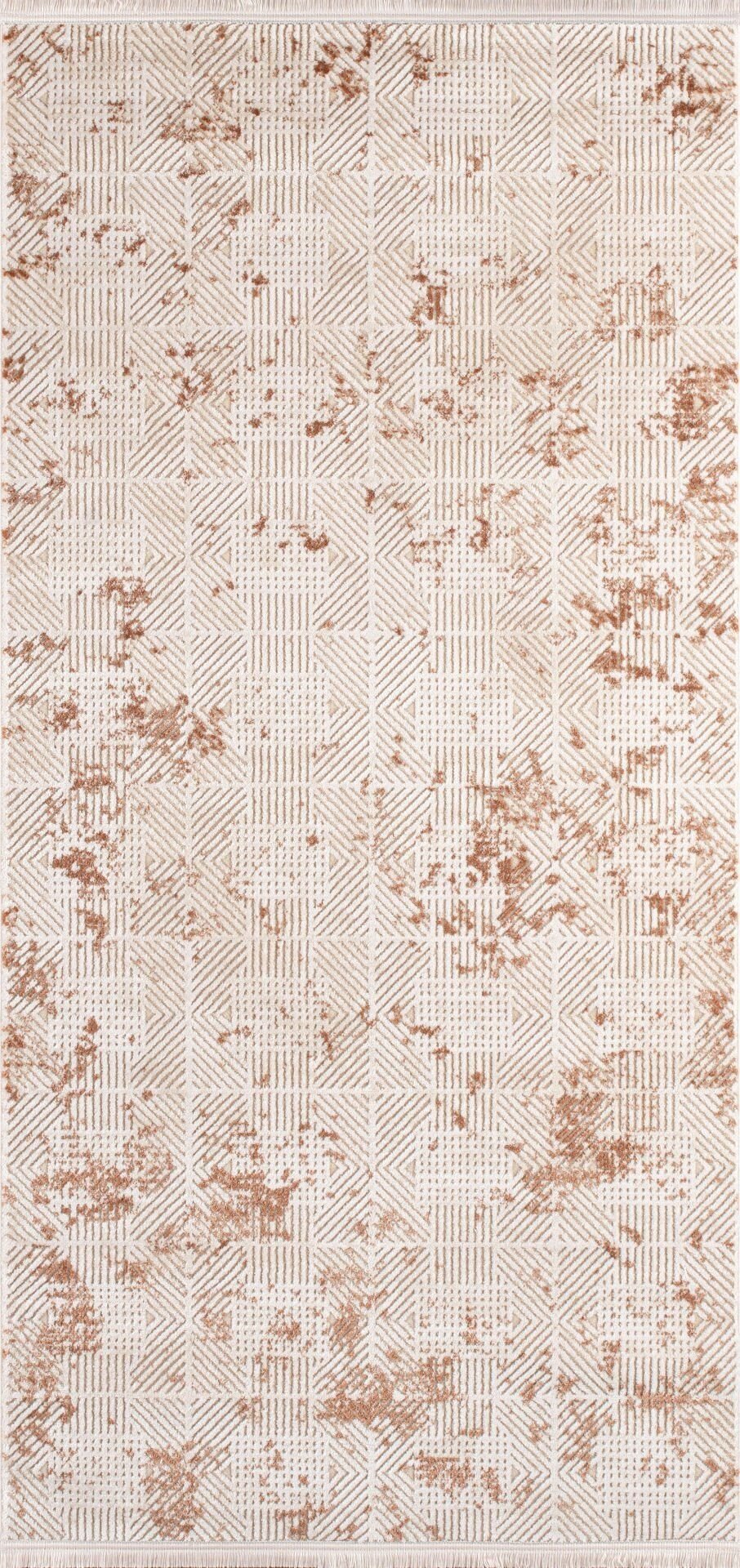 Artemis Halı Rosa 01104A Bej Terra Akrilik Modern Oturma Odası ve Salon Halısı