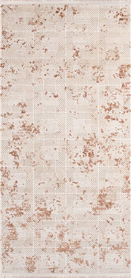 Artemis Halı Rosa 01104A Bej Terra Akrilik Modern Oturma Odası ve Salon Halısı