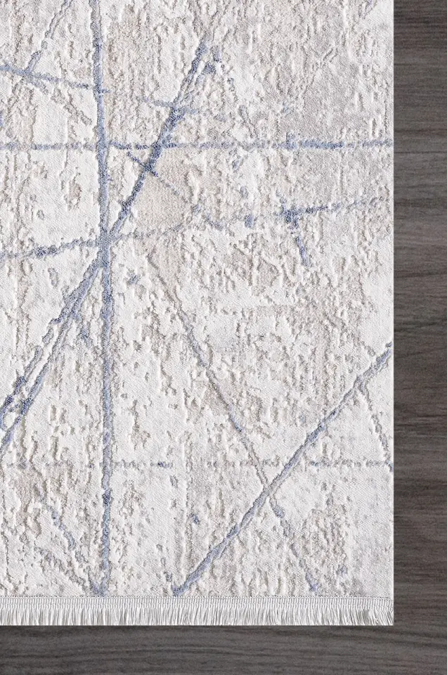 Artemis Halı Romantik 2429B Gri Mavi Akrilik Modern Halı