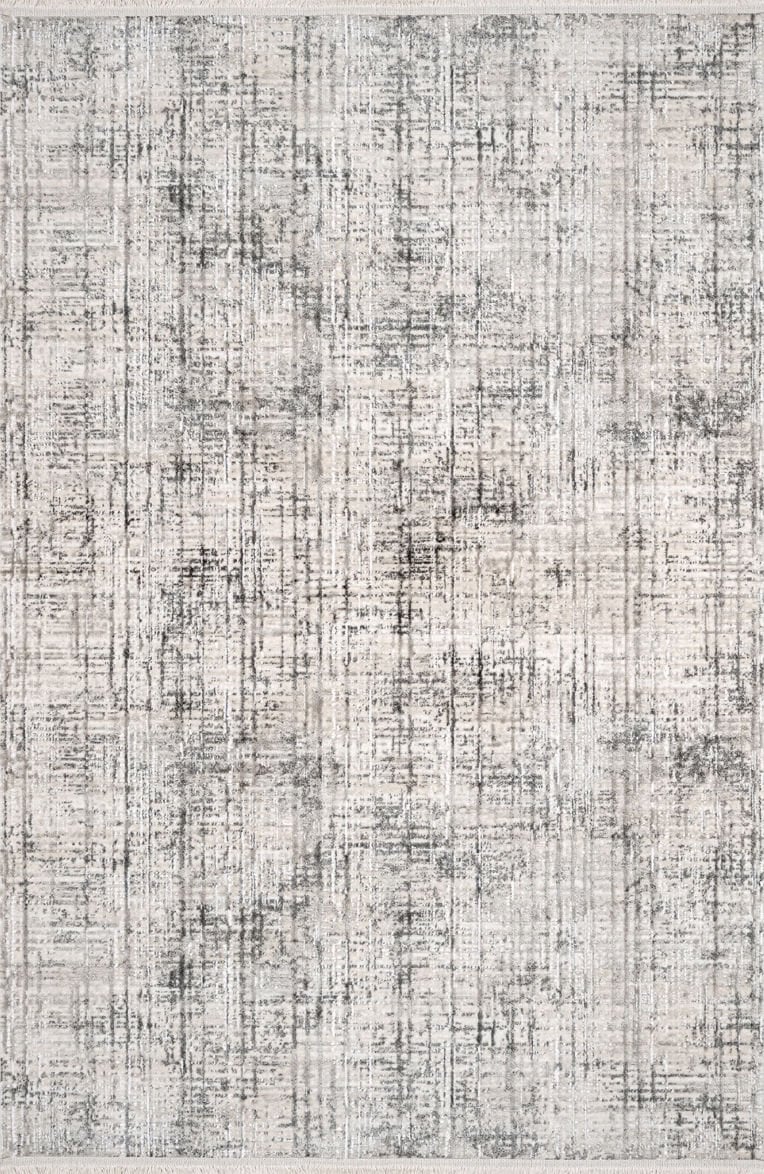 Luxess Halı Dekor 1057 Gri Akrilik Yüksek Kaliteli Modern Halı