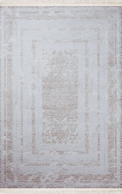 Nexus Halı Rönesans 7642A Bej Triko Akrilik Çerçeveli Modern Şık Yüksek Kaliteli Oturma Odası ve Salon Halısı