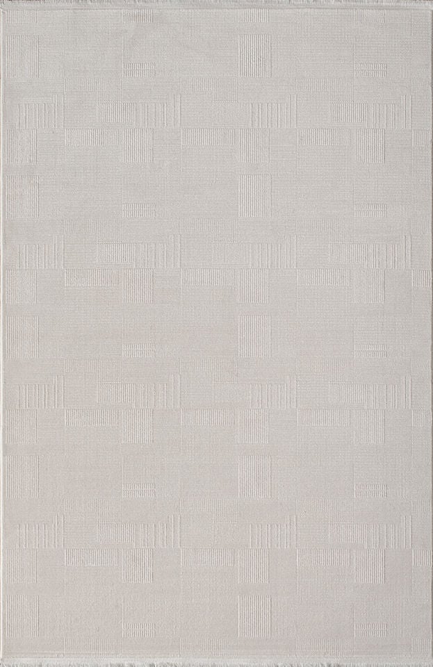 Royal Halı Arles  FJ02A Krem Akrilik Yumuşak Dokulu Modern Çizgili Halı