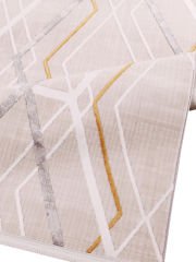 Nexus Halı Olympia 4051 Gri Akrilik Saçaklı Klasik Halı