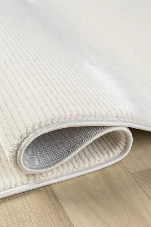 Seyran Halı Smart 12001 Krem Yumuşak Dokulu Modern Şık Halı