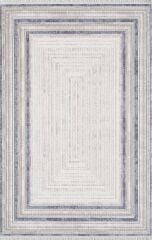 Artemis Halı Romantik 2432B Gri Mavi Akrilik Modern Çerçeveli Halı