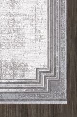 Artemis Halı Murano 1360A Gri Akrilik Çerçeveli Yumuşak Dokulu Oturma Odası Halısı