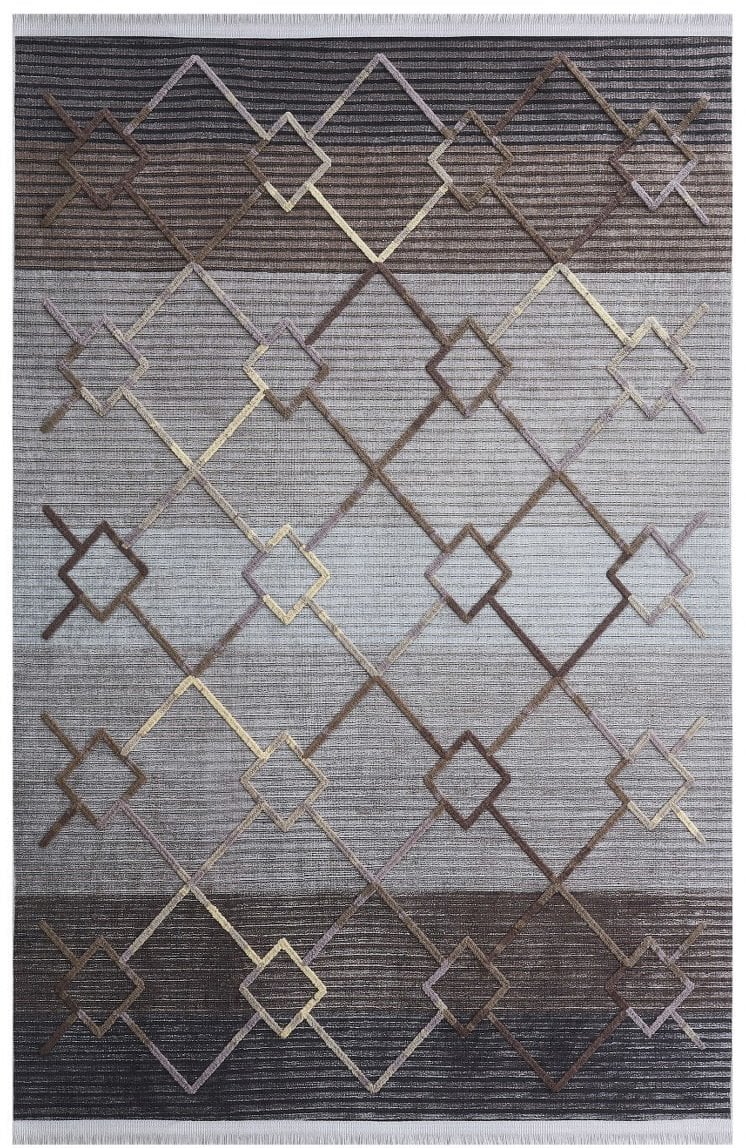 Louis Casa Halı Nakkaş 5020A Modern Saçaklı Kaymaz Taban Kilim