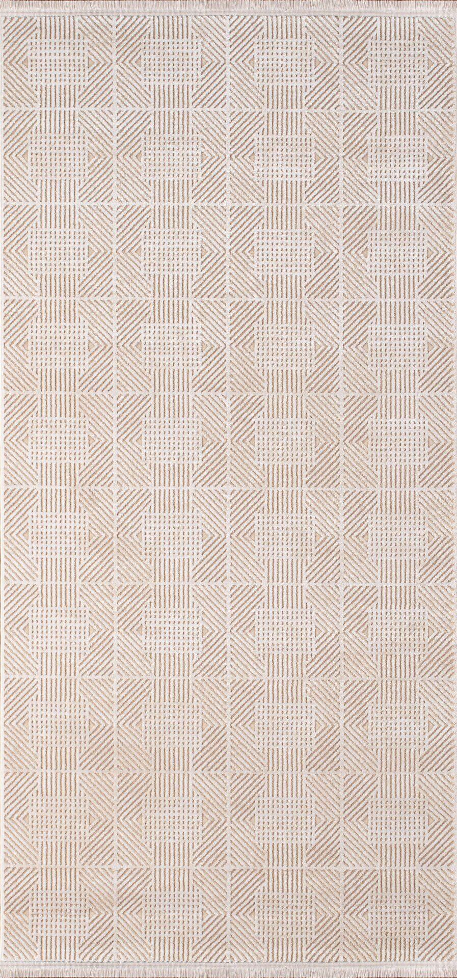 Artemis Halı Rosa 01104G Bej Vizon Akrilik Modern Oturma Odası ve Salon Halısı