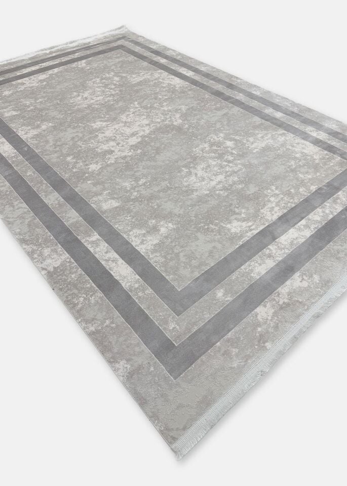 Pierre Cardin Halı Monet MT22B Gri Modern Desenli Şık Makine Dokuması Halı