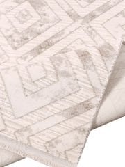 Nexus Halı Olympia 4052 Krem Akrilik Saçaklı Klasik Halı