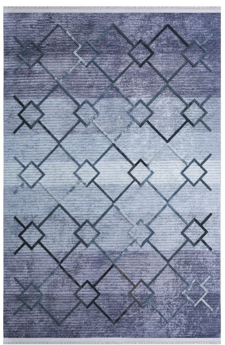 Louis Casa Halı Nakkaş 5020B Modern Saçaklı Kaymaz Taban Kilim