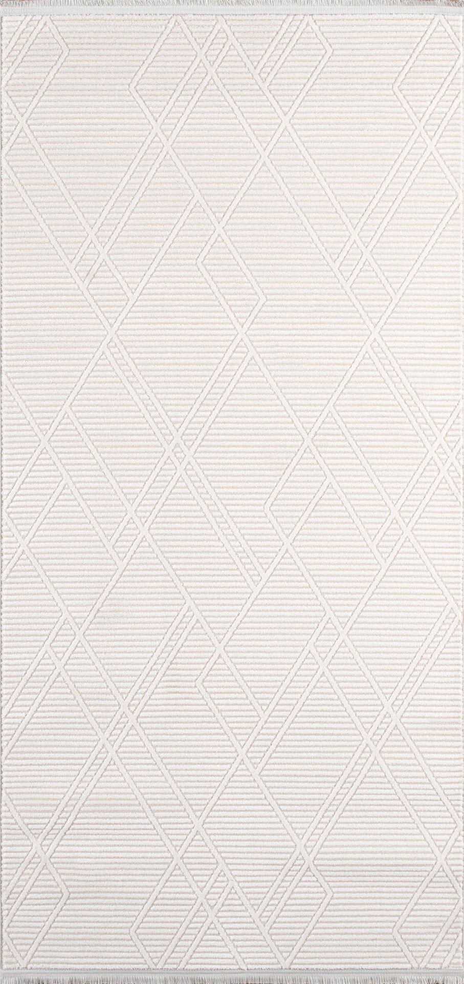 Artemis Halı Rosa 01105D Krem Gri Akrilik Modern Oturma Odası ve Salon Halısı