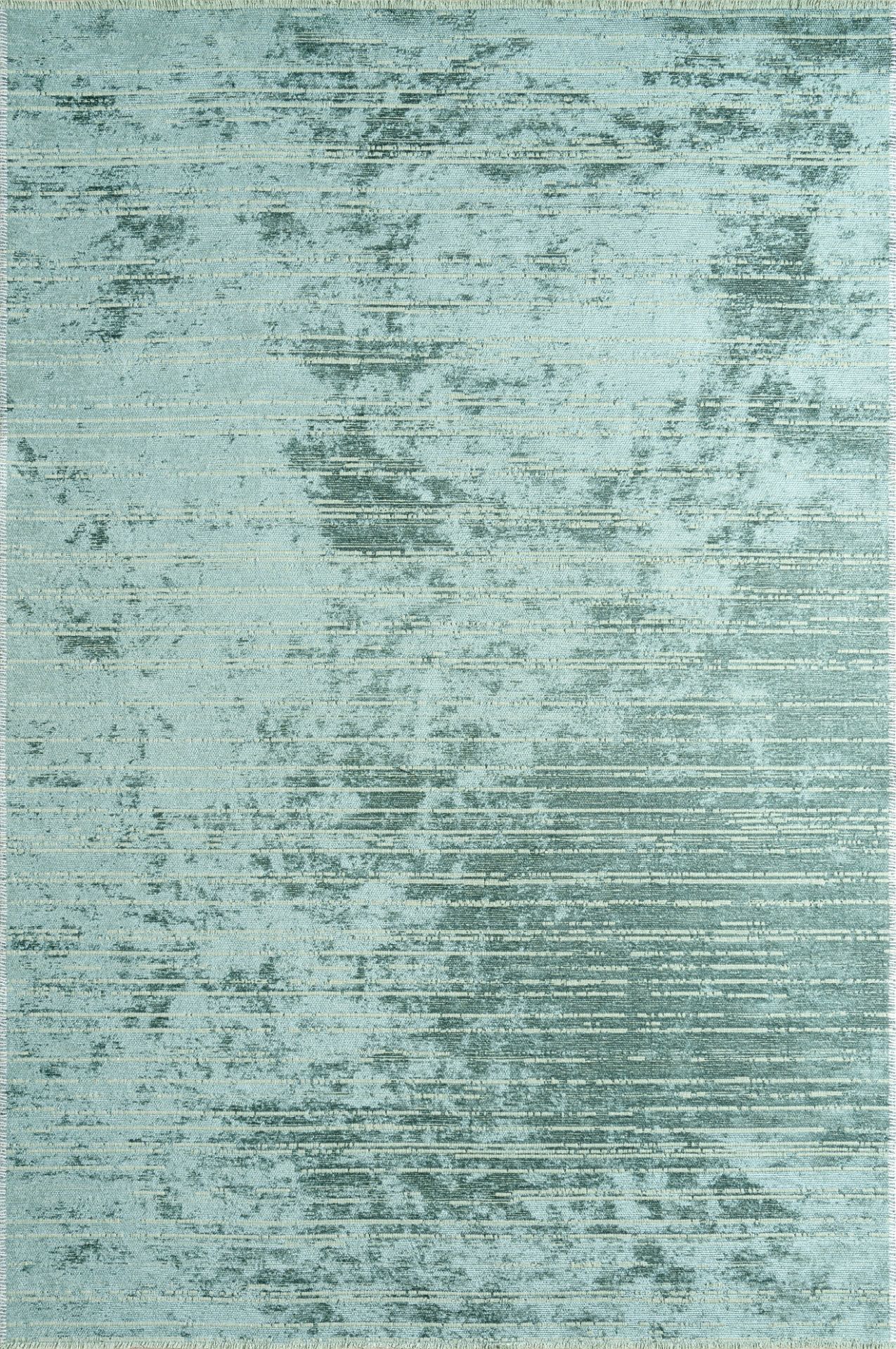 Pierre Cardin Halı Azur UZ03C Yeşil Yumuşak Dokulu Çoban Dikişli Ince Özel Dokuma Tezgah Halısı