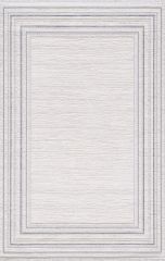 Artemis Halı Romantik 2434B Gri Mavi Akrilik Modern Çerçeveli Halı