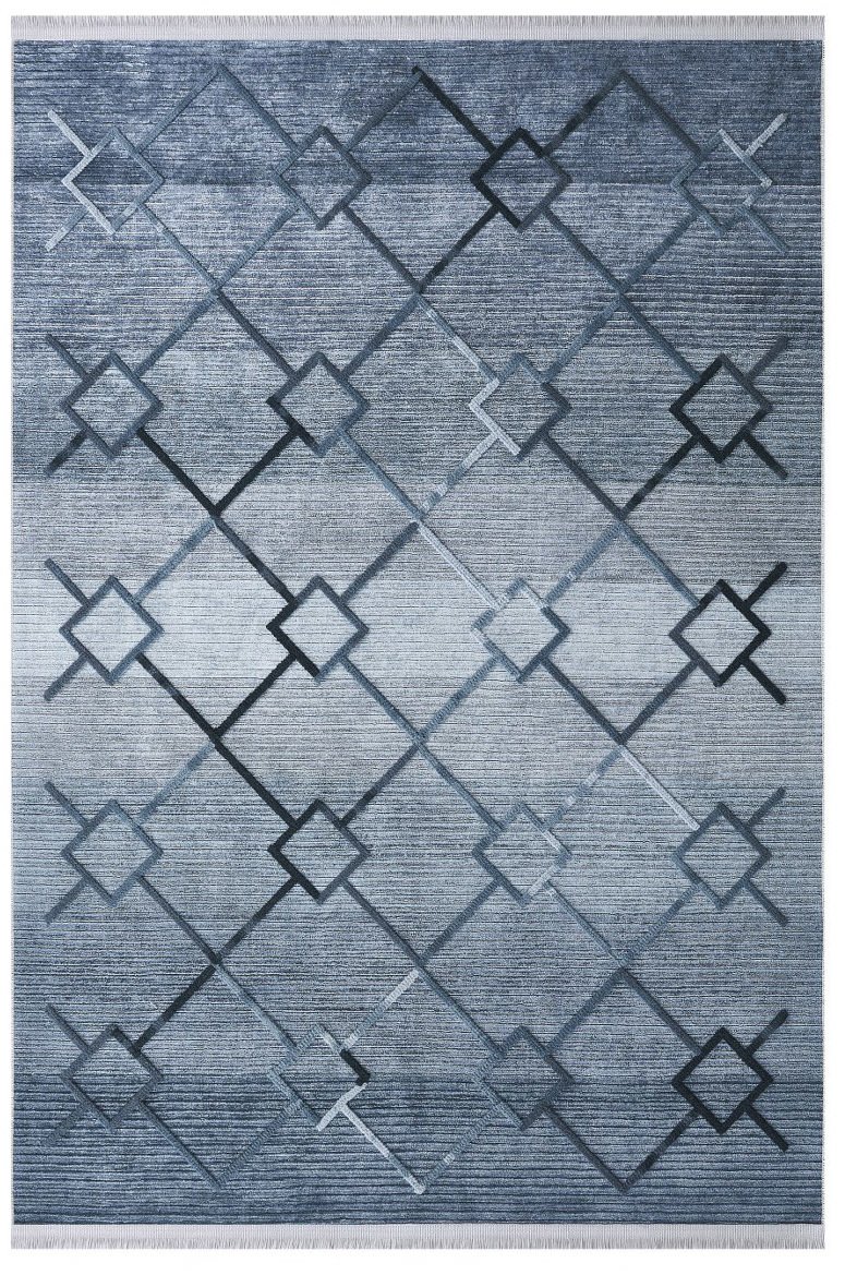 Louis Casa Halı Nakkaş 5020C Modern Saçaklı Kaymaz Taban Kilim
