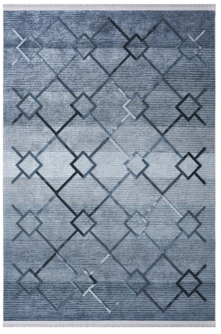 Louis Casa Halı Nakkaş 5020C Modern Saçaklı Kaymaz Taban Kilim