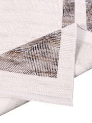 Nexus Halı Olympia 4067 Antrasit Akrilik Saçaklı Çerçeveli Klasik Halı