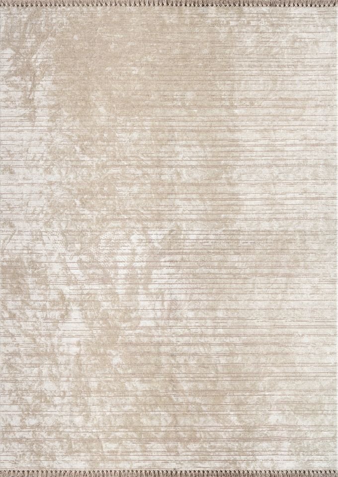 Pierre Cardin Halı Azur UZ03D Bej Yumuşak Dokulu Çoban Dikişli Ince Özel Dokuma Tezgah Halısı