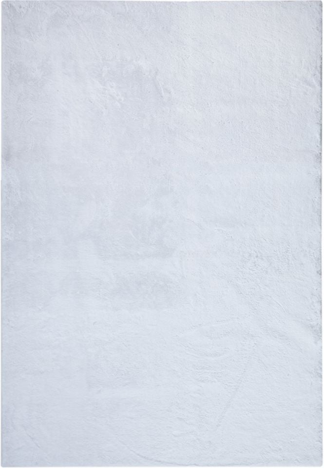 eHalıcım Pisa P15314 Beyaz Yumuşak Tüylü Dikdörtgen Post