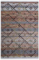 Louis Casa Halı Nakkaş 5021A Modern Saçaklı Kaymaz Taban Kilim