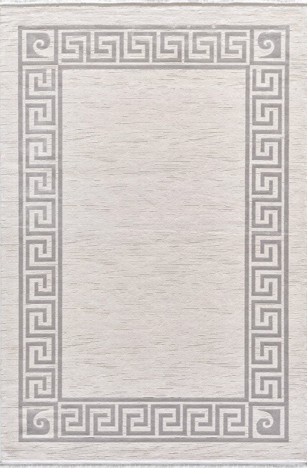 Pierre Cardin Halı Monet MT24B Gri Beyaz Yumuşak Dokulu Modern Desenli Şık ve Üst Kalite Makine Dokuması Halı