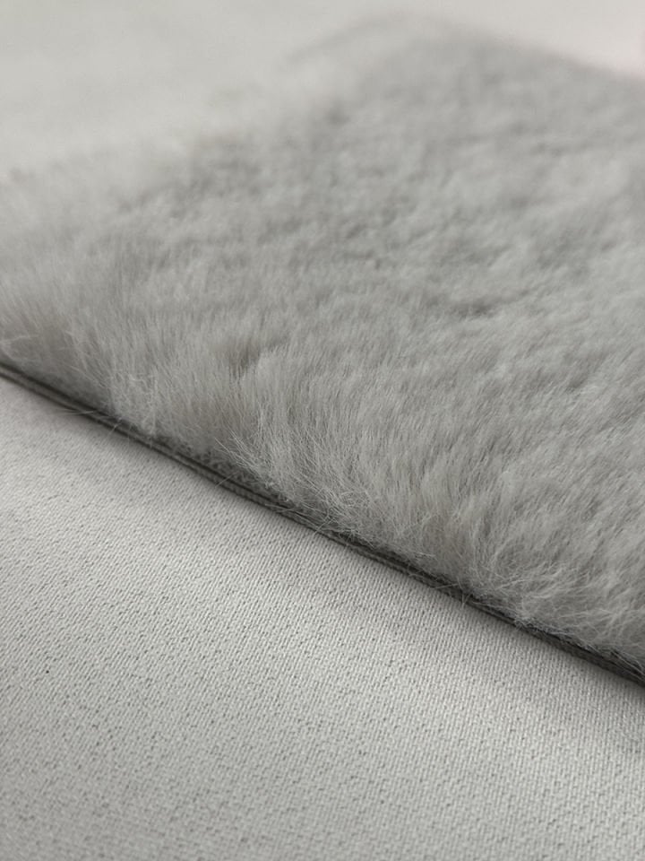 eHalıcım Pisa P15314 Gri Yumuşak Tüylü Dikdörtgen Post