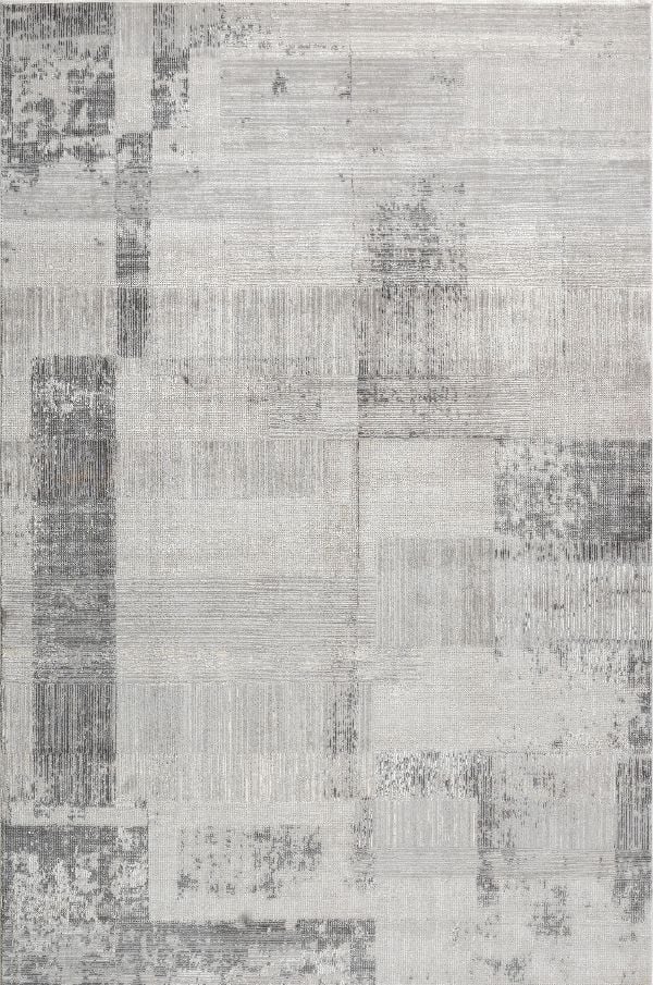 Sanat Halı Mira 3571 Gri Akrilik Yüksek Kaliteli Modern Şık Halı