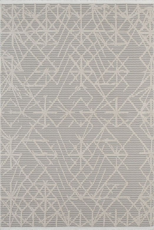 Atlas Halı Veranda RU07B Gri Krem Yumuşak Dokulu Makine Dokuması Üst Kalite Halı