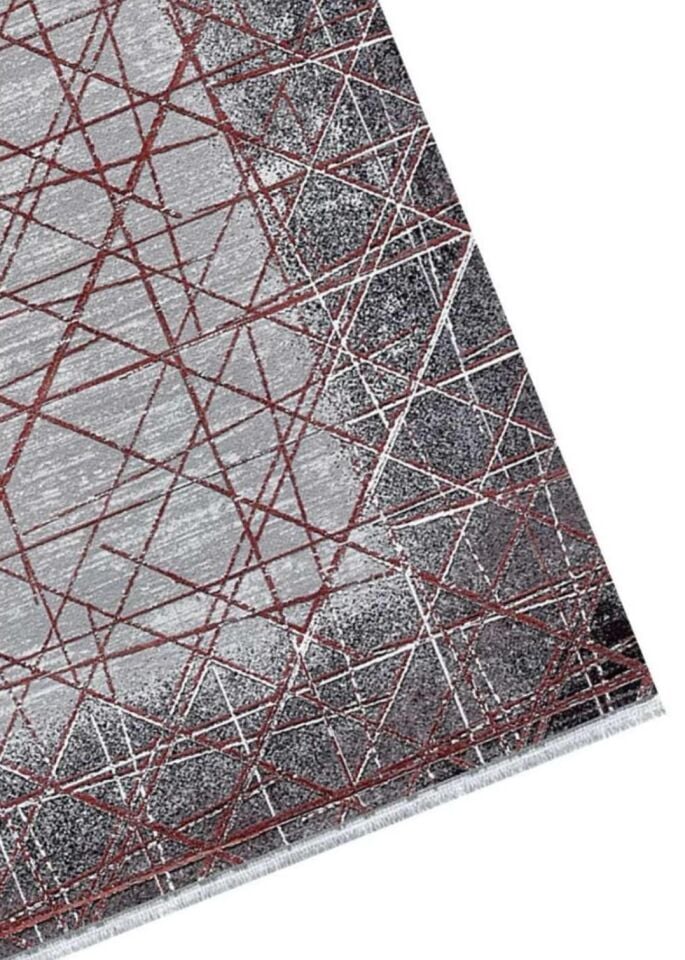 Royal Halı Elite QE05C Gri Kahve Yumuşak Dokulu Modern Çizgili Yüksek Kaliteli Makine Dokuması Halı