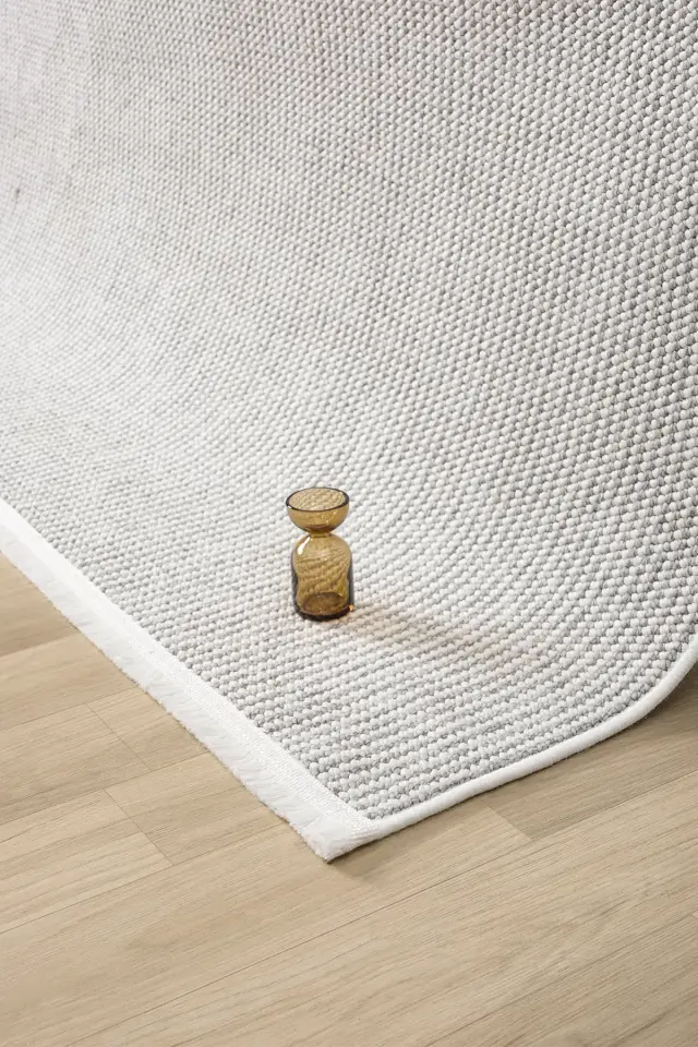 Seyran Halı Step 360 Krem Gri Yüksek Kaliteli Yumuşak Dokulu Modern Halı