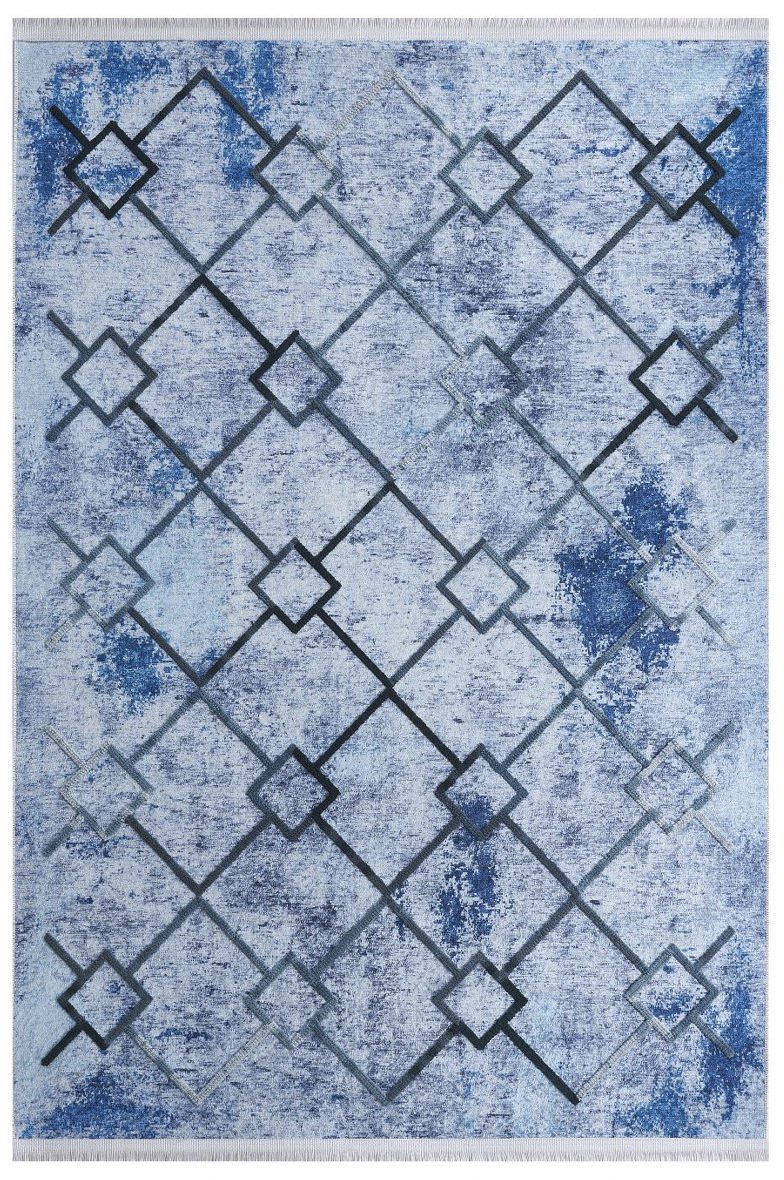 Louis Casa Halı Nakkaş  5022A  Modern Saçaklı Kaymaz Taban Kilim